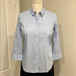 Lila Rose Light Blue Button Down Shirt